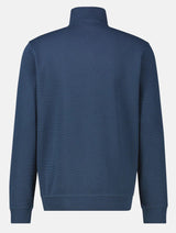 Lerros Quarter Zip Storm Blue Sweatshirt Blue