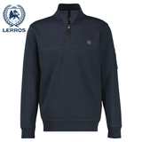 Lerros Ribbed Quarter Zip Navy Sweater Navy
