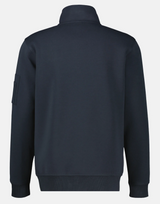 Lerros Ribbed Quarter Zip Navy Sweater Navy