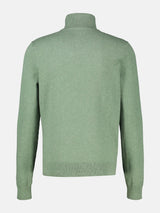 Lerros Quarter Zip Soft Basil Green Knit Green
