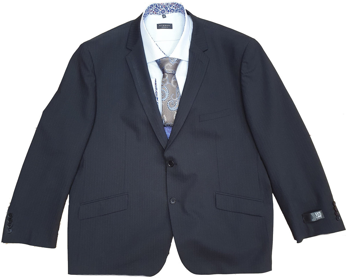 Life & Limb Black Stripe Suit Jacket Black