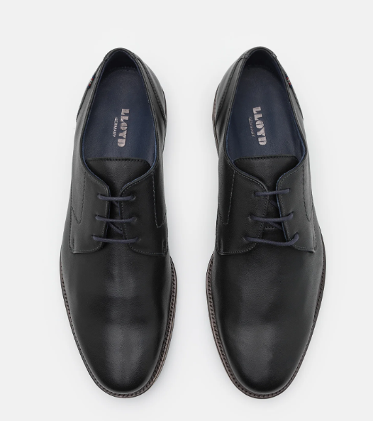 Lloyd Langston Black Leather Shoe Black