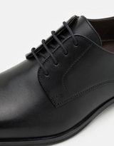 Lloyd Sabre Black Leather Laced Shoe Black