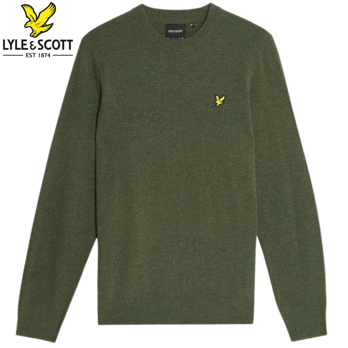 Lyle & Scott Wool Deep Depths Sweater Green