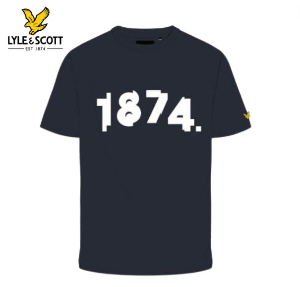 Lyle & Scott 1874 Graphic Navy T-Shirt Navy