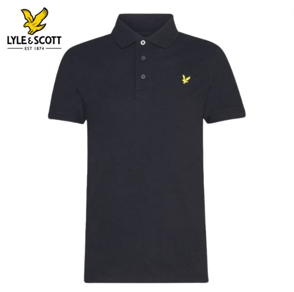 Lyle & Scott Classic Black Polo Shirt Black