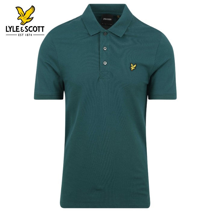Lyle & Scott Classic Deep Green Polo Green