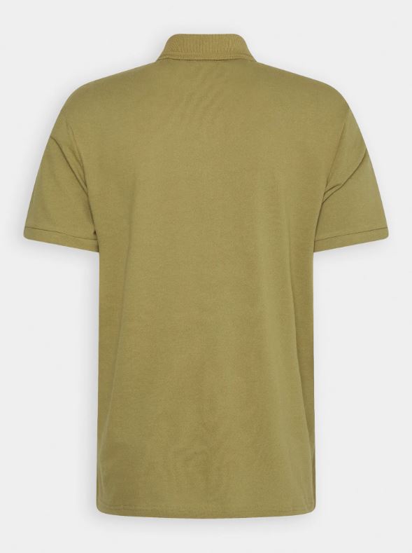 Lyle & Scott Crest Tipped Seaweed Polo Green