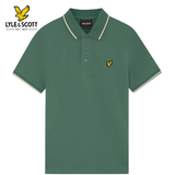 Lyle & Scott Tipped Collar Everglade Green