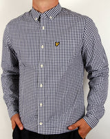 Lyle & Scott Gingham Navy Check Shirt Navy