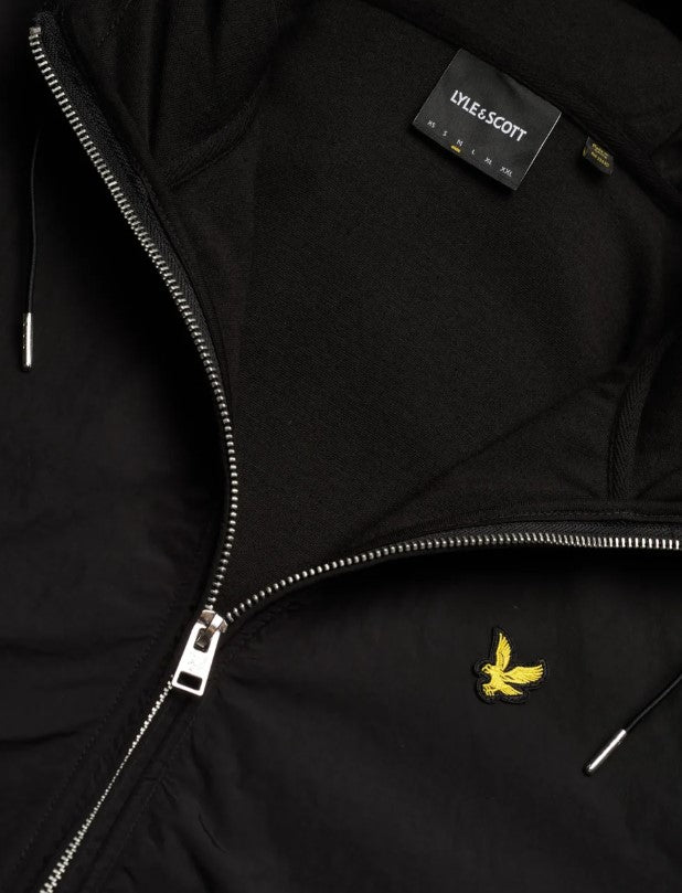 Lyle & Scott Raglan Hybrid Media Hoodie Navy