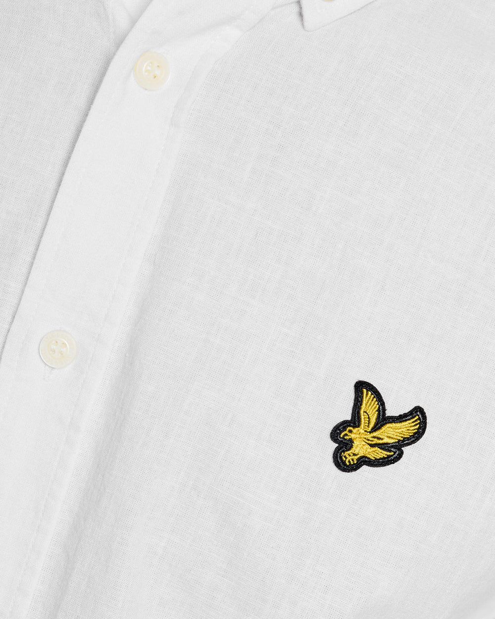 Lyle & Scott Linen Blend Oxford Shirt White