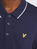 Lyle & Scott Navy Tipped Collar Polo Navy