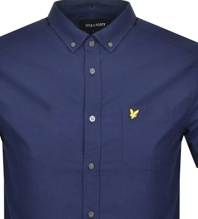 Lyle & Scott Oxford Navy Shirt Navy