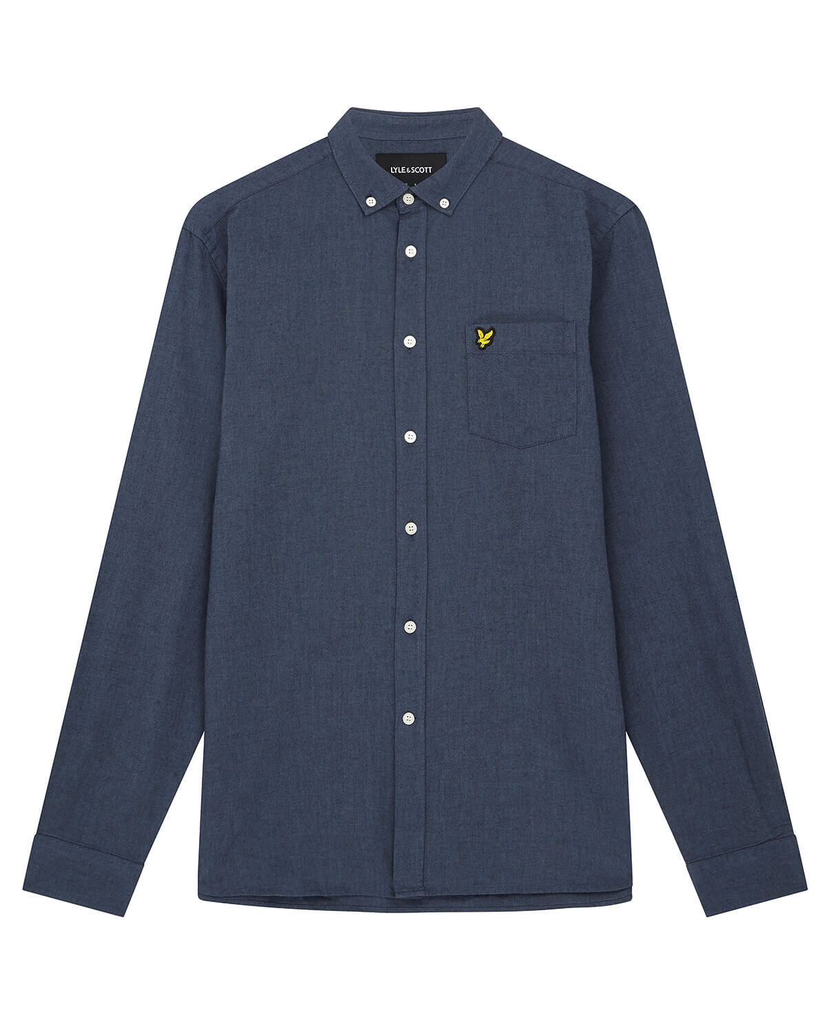 Lyle & Scott Oxford Slate Blue Shirt Navy