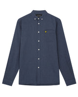 Lyle & Scott Oxford Slate Blue Shirt Navy