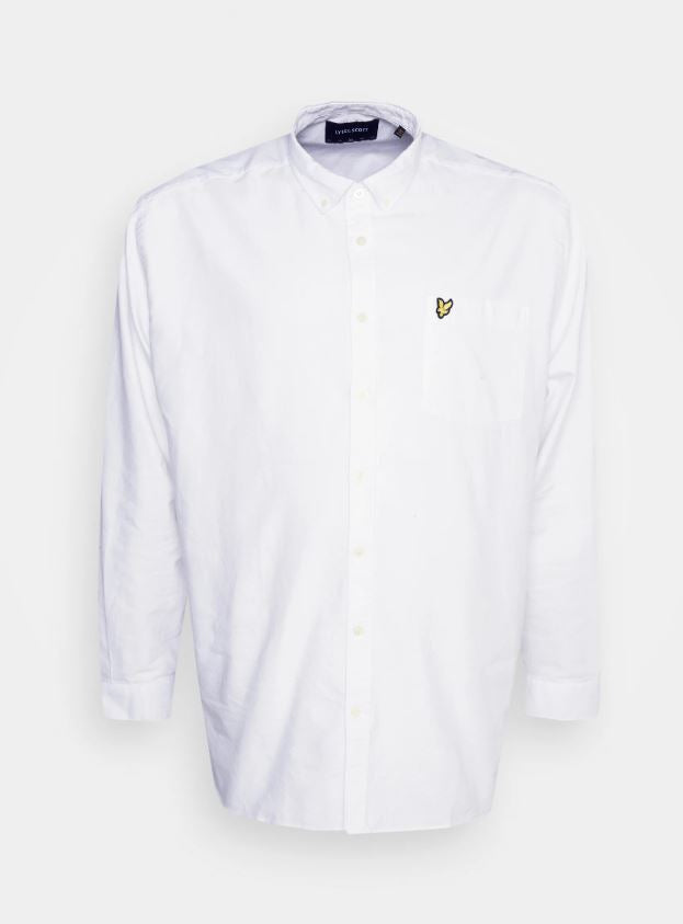 Lyle & Scott Oxford Collar White Shirt White