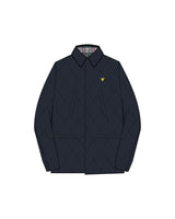 Lyle & Scott Quilted Navy Zip Jacket Navy