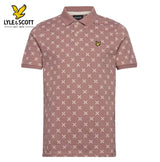 Lyle & Scott Shuttle Print Pink Polo Pink