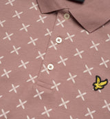 Lyle & Scott Shuttle Print Pink Polo Pink