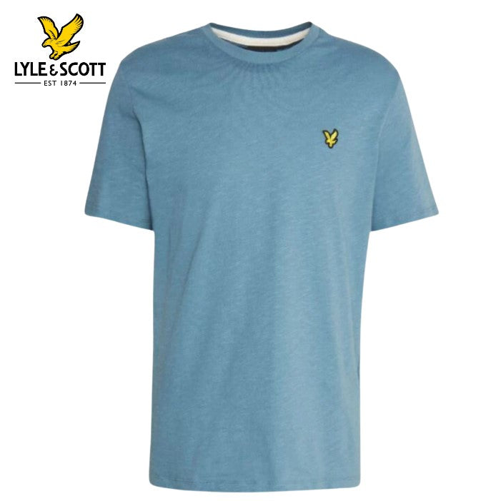 Lyle & Scott Crew Neck Skipton Blue Tee Blue