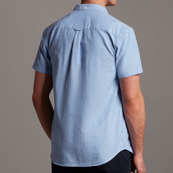 Lyle & Scott Short Sleeve Blue Shirt Blue