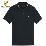 Lyle & Scott Stripe Tipped Collar Polo Navy