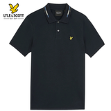 Lyle & Scott Stripe Tipped Collar Polo Navy