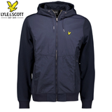 Lyle & Scott Raglan Hybrid Media Hoodie Navy