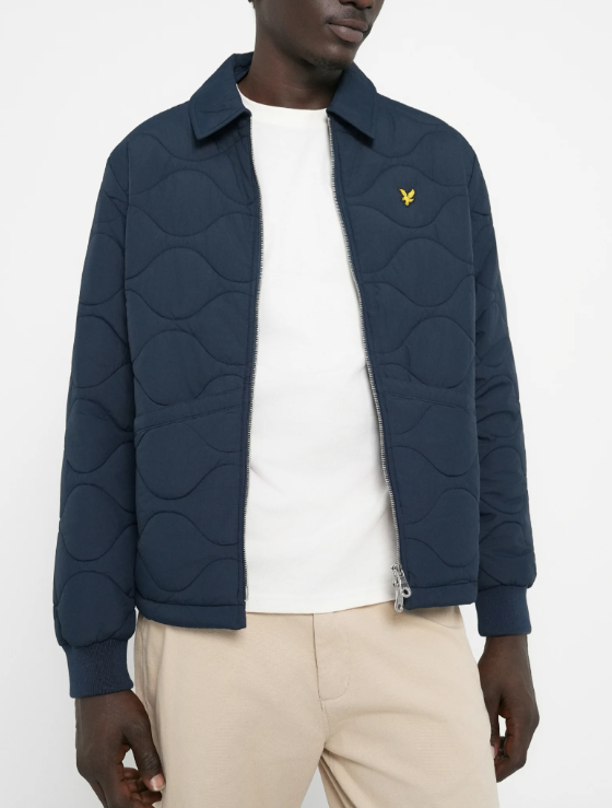 Lyle & Scott Ripstop Quilted Zip Jacket Navy