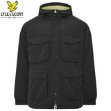 Lyle & Scott Tactial Wadded Parka Jacket Black