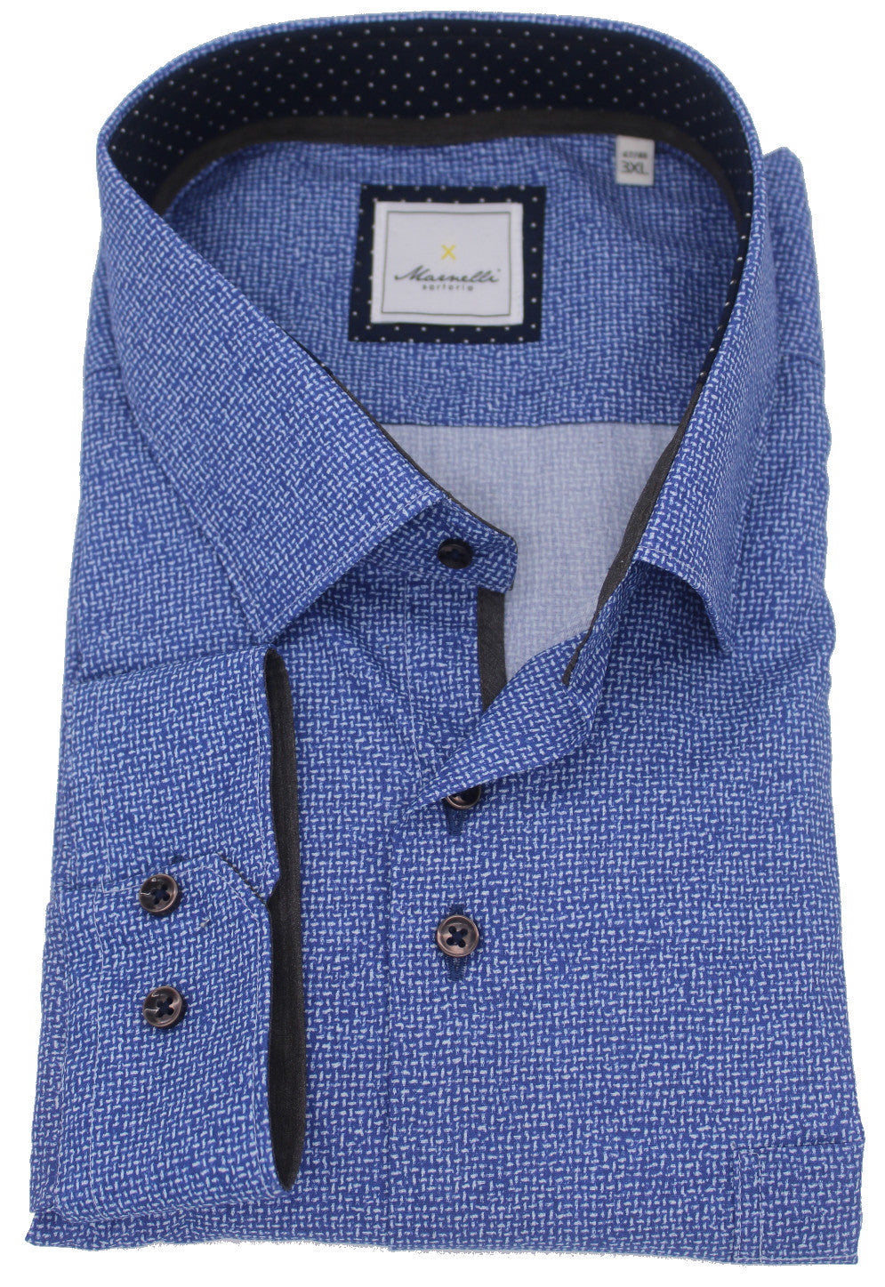 Marnelli Navy & White Cross Pattern Navy