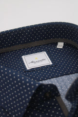 Marnelli Micro Spot Navy Shirt Navy