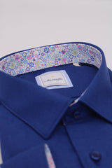 Marnelli Royal Blue Twill Shirt Blue