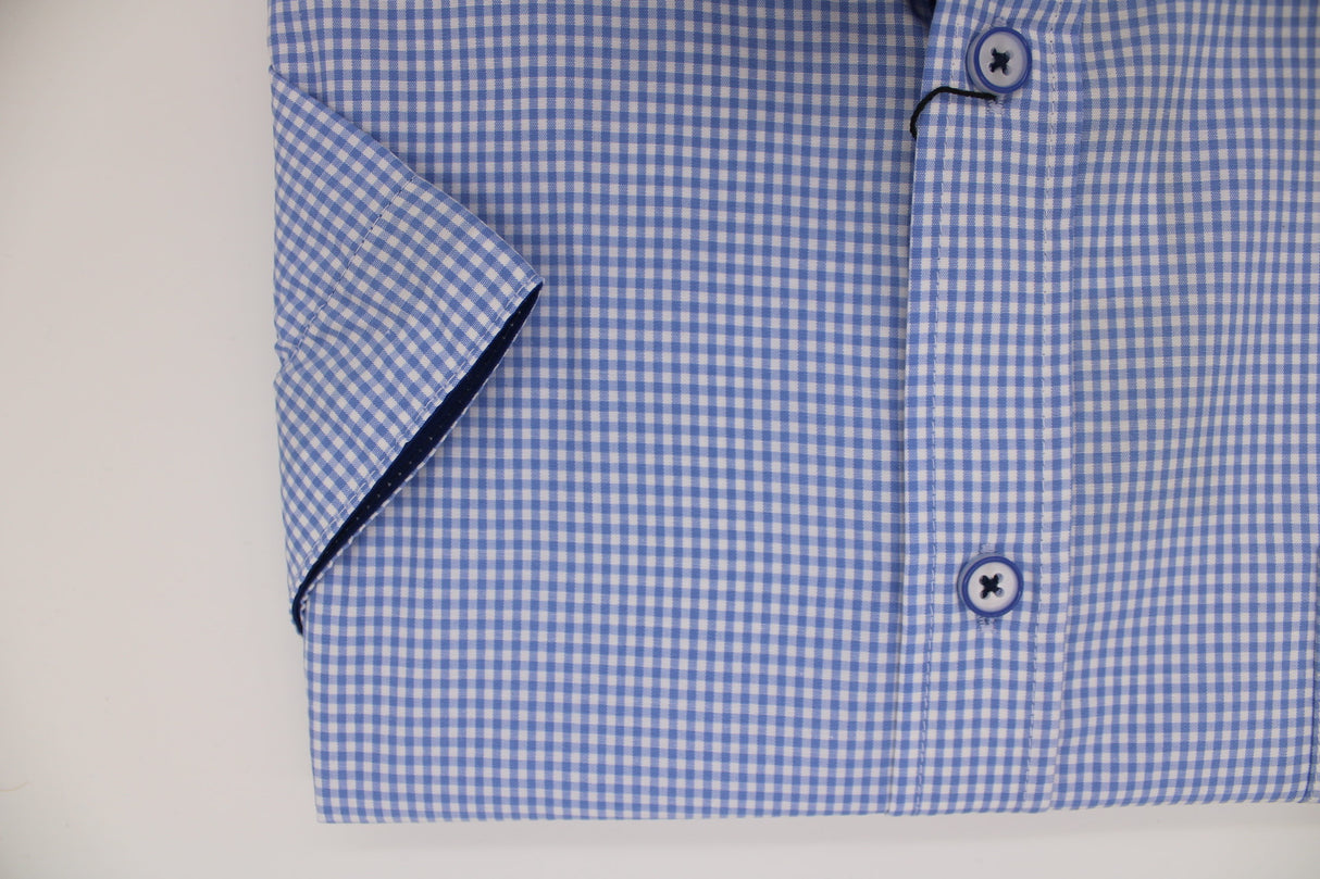 Mc Ivor Odhran Sky Blue Check Shirt Sky Blue