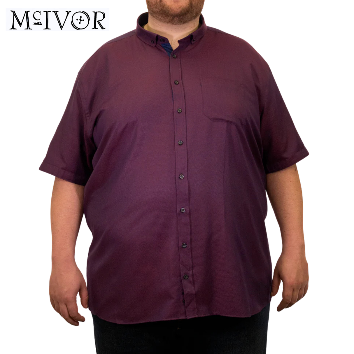 Mc Ivor Tony Wine Detail Shirt Wine