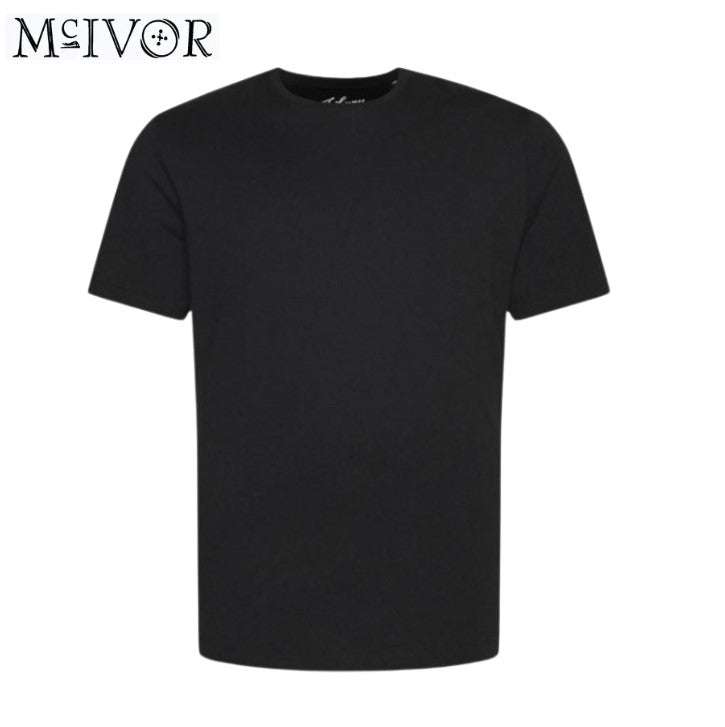 Mc Ivor Crew Black Neck T-Shirt Black
