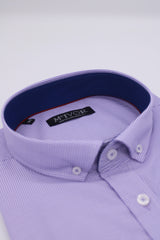 Mc Ivor Cathal Lilac Check Shirt Purple