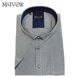 Mc Ivor Eunan Navy & White Check Shirt Navy