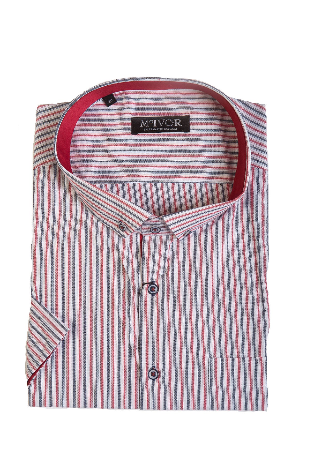 Mcivor Kelly Red Stripe Shirt Red