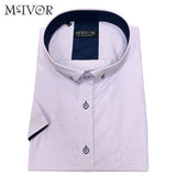 Mc Ivor Oisin Lilac Check Short Sleeve Shirt