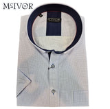 Mc Ivor Olly Blue Micro Dot Shirt Blue