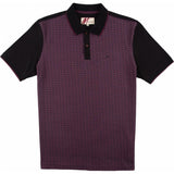 Mish Mash Diablo Wine Pattern Polo Shirt Wine