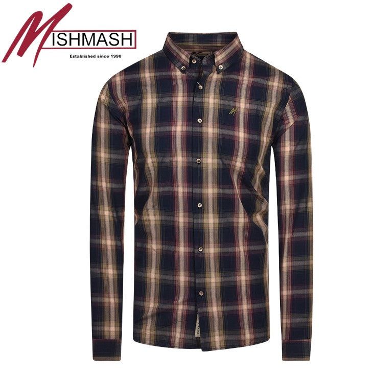 Mish Mash Eliminator Check Shirt Navy