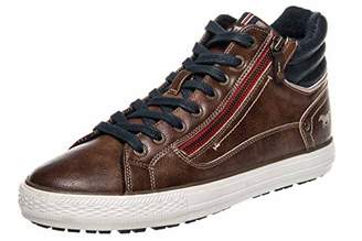 Mustang High Top Brown Zip Runner Brown