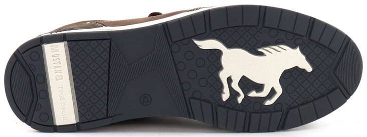 Mustang Side Zip Brown Runners Brown