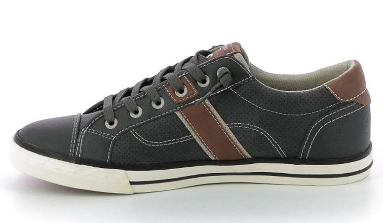 Mustang Graphite & Brown Sneaker Navy