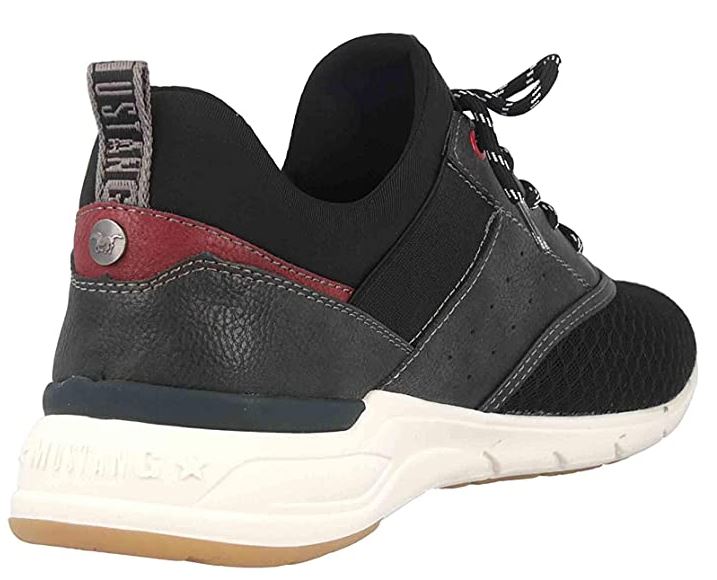 Mustang Black Mesh Shoes Black