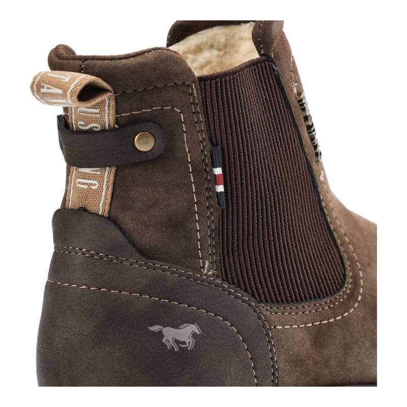 Mustang Side Zip Brown Chelsea Boot Brown