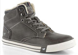 Mustang Fur Lined Grey Zip Boot Grey